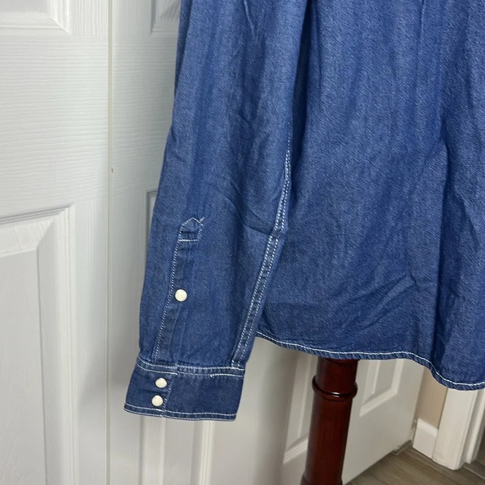 True Religion Denim Button Down Shirt-NWT